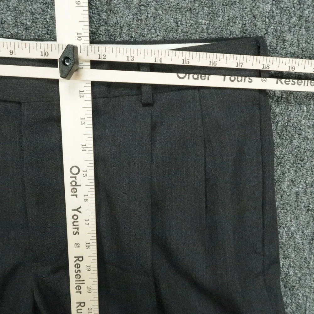 Brooks Brothers Pants Mens 36x30 Gray Madison Pleated Straight Wool Trouser *